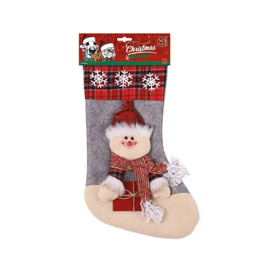CHRISTMAS STOCKING Dog Toy - Snowman - Black Dog Panamá