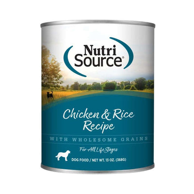 NutriSource Alimento Húmedo con Pollo y Arroz para Perros - Todas las Razas - 12.3 oz Black Dog Panamá