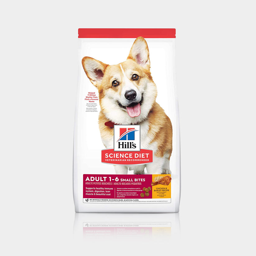 Hill's Science Diet Adult Small Bites Alimento con Pollo y Cebada para Perros Adultos de Razas Pequeñas - 15 lb