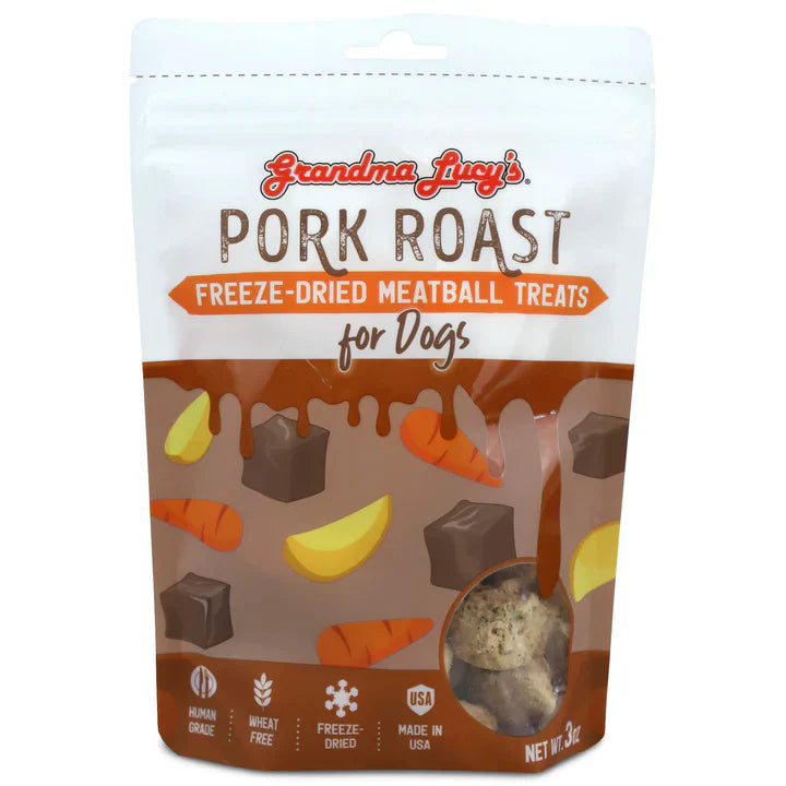 PORK ROAST Meatball Dog Treats - 3oz - Black Dog Panamá