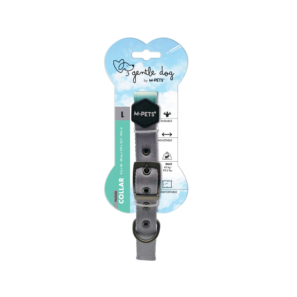 GENTLE DOG Padded Collar L Green - Black Dog Panamá