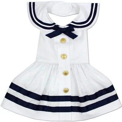 Sailor Dress - White - White / S