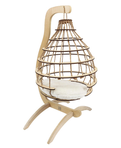 Cloud Hanging Cat Bed with Cushion - Black Dog Panamá