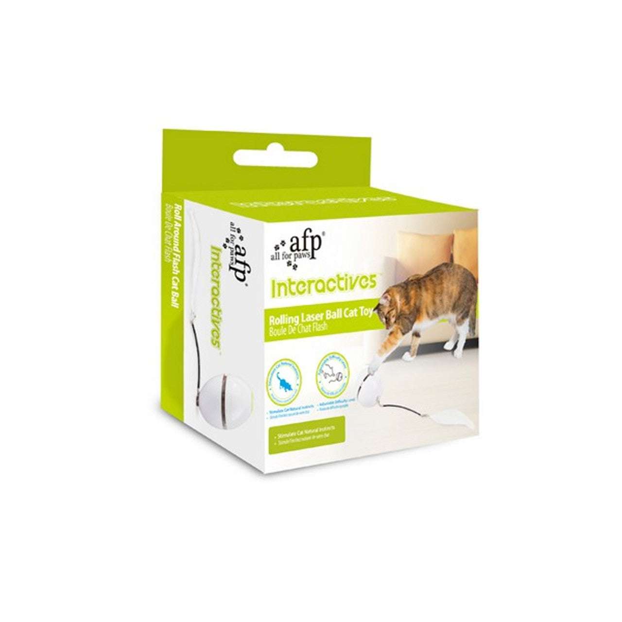 Interactives - Rolling Laser Ball Cat Toy - Black Dog Panamá