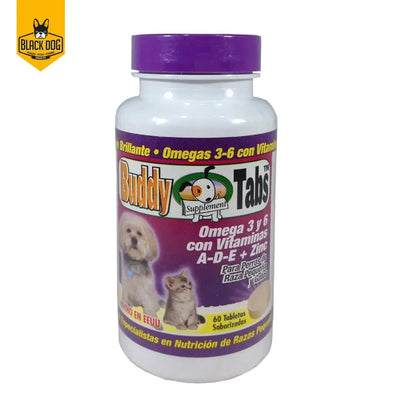 BUDDY TABS OMEGA 3/6 MORADO 60 TAB INSUVET