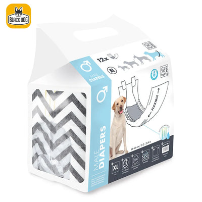 DIAPERS - Male Dog - XL - Black Dog Panamá