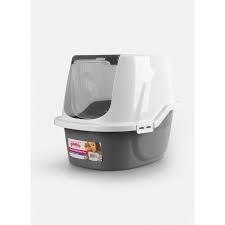 PAWISE CAT LITTER BOX WITH COVER LARGE - Black Dog Panamá