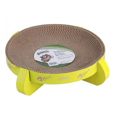 PAWISE REVERSIBLE ROUND CAT SCRATCHER - Black Dog Panamá