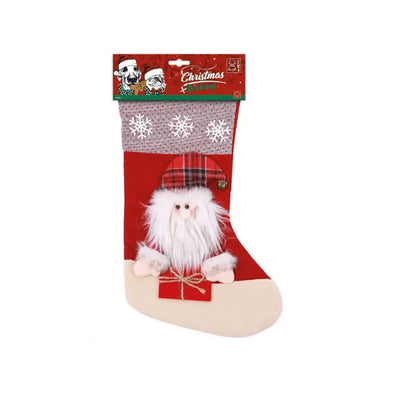 CHRISTMAS STOCKING Dog Toy - Santa - Black Dog Panamá