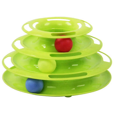 28509 PAWISE TRACK TOWER CAT TOY - Black Dog Panamá