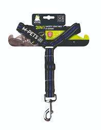 Hiking 2 in 1 Safety Seat belt & Leash - Electronic blue - Black Dog Panamá