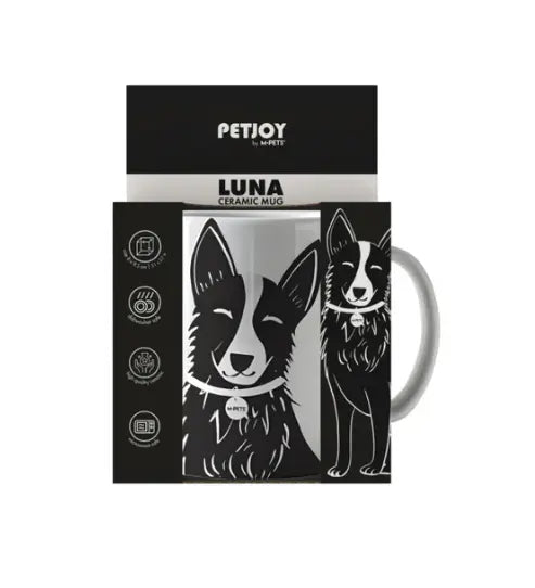 PETJOY Mug Luna - Black & White 350ml