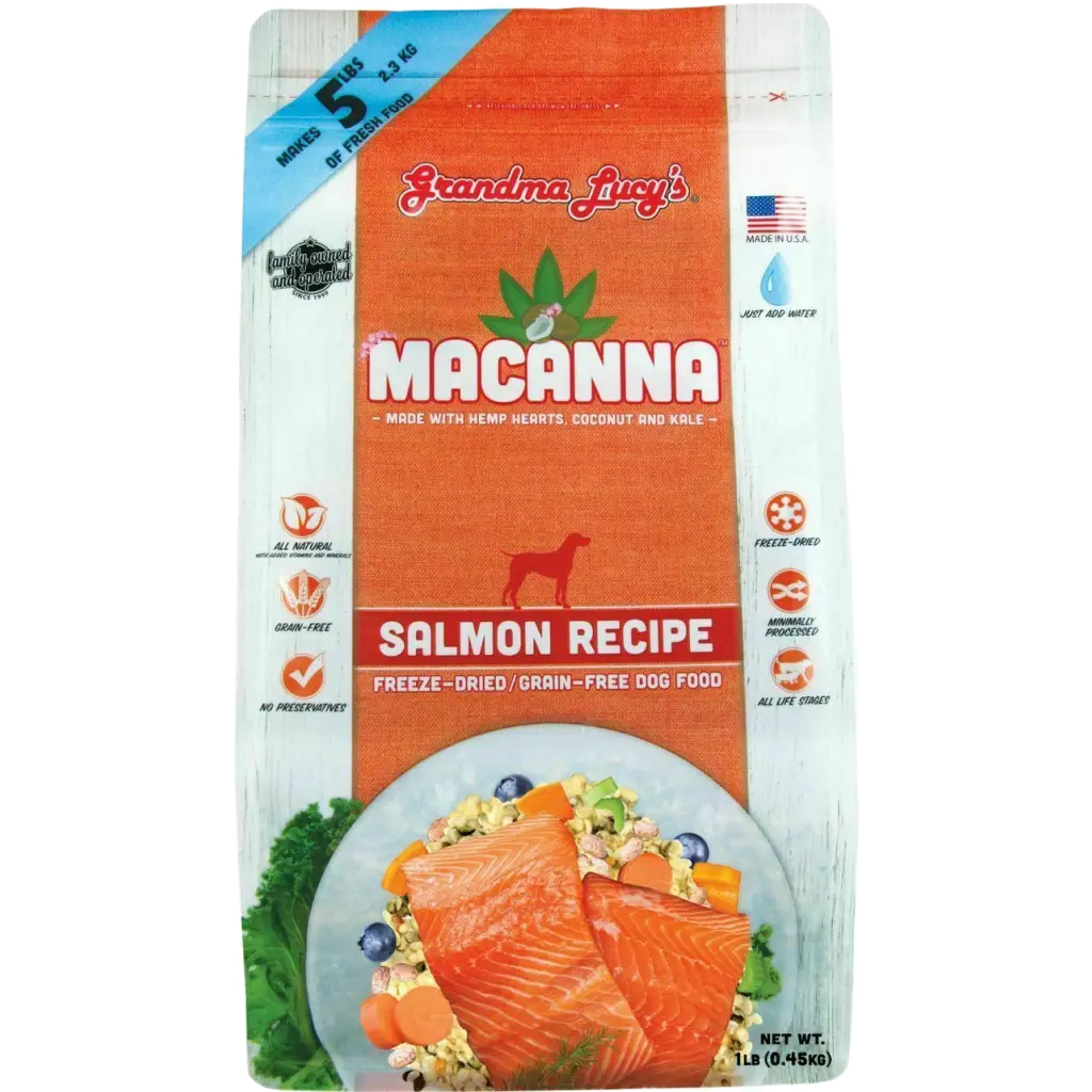 GL MACANNA SALMON RECIPE DOG FOOD 1LB - Black Dog Panamá