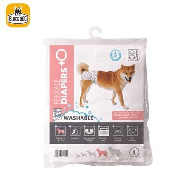Female Dog Washable Diaper XL - Black Dog Panamá