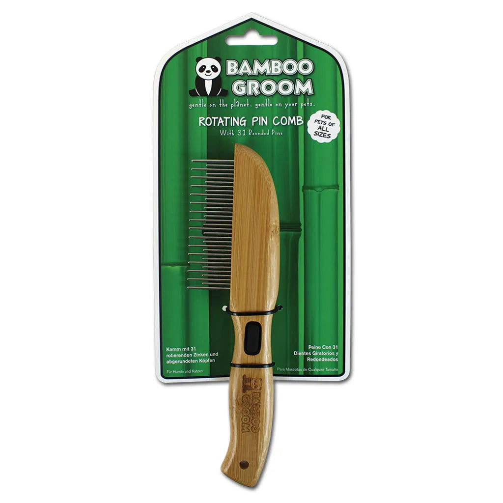 BAMBOO GROOM ROTATING 31 PIN COMB ONE SIZE - Black Dog Panamá