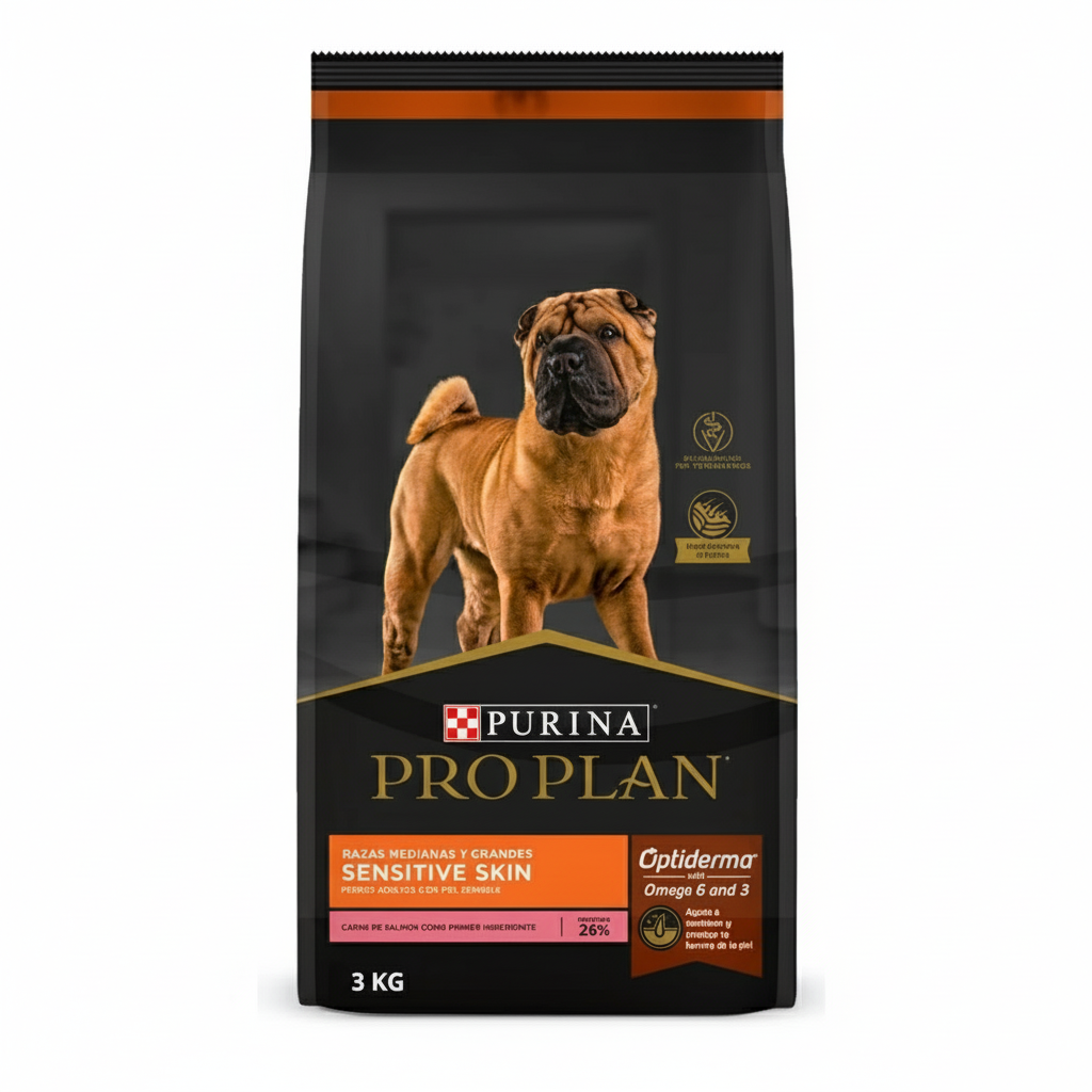 PRO PLAN SENSITIVE OPTIDERMA6X3Kg - Black Dog Panamá