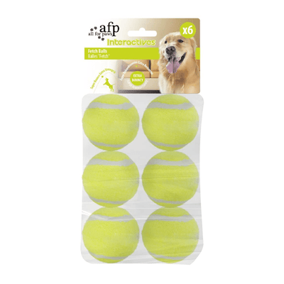 Interactives - Hyper Fetch - Super Bounce Tennis Balls (6 pack) - Black Dog Panamá