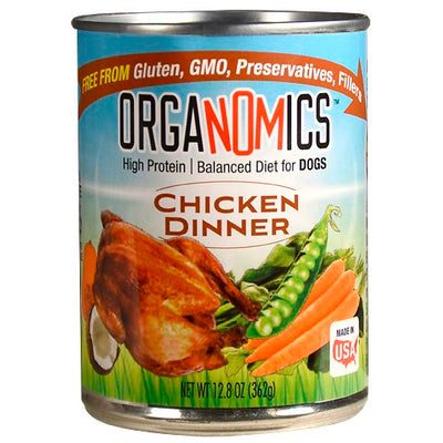 ORGANOMICS CHICKEN DINNER DOG 362G - Black Dog Panamá