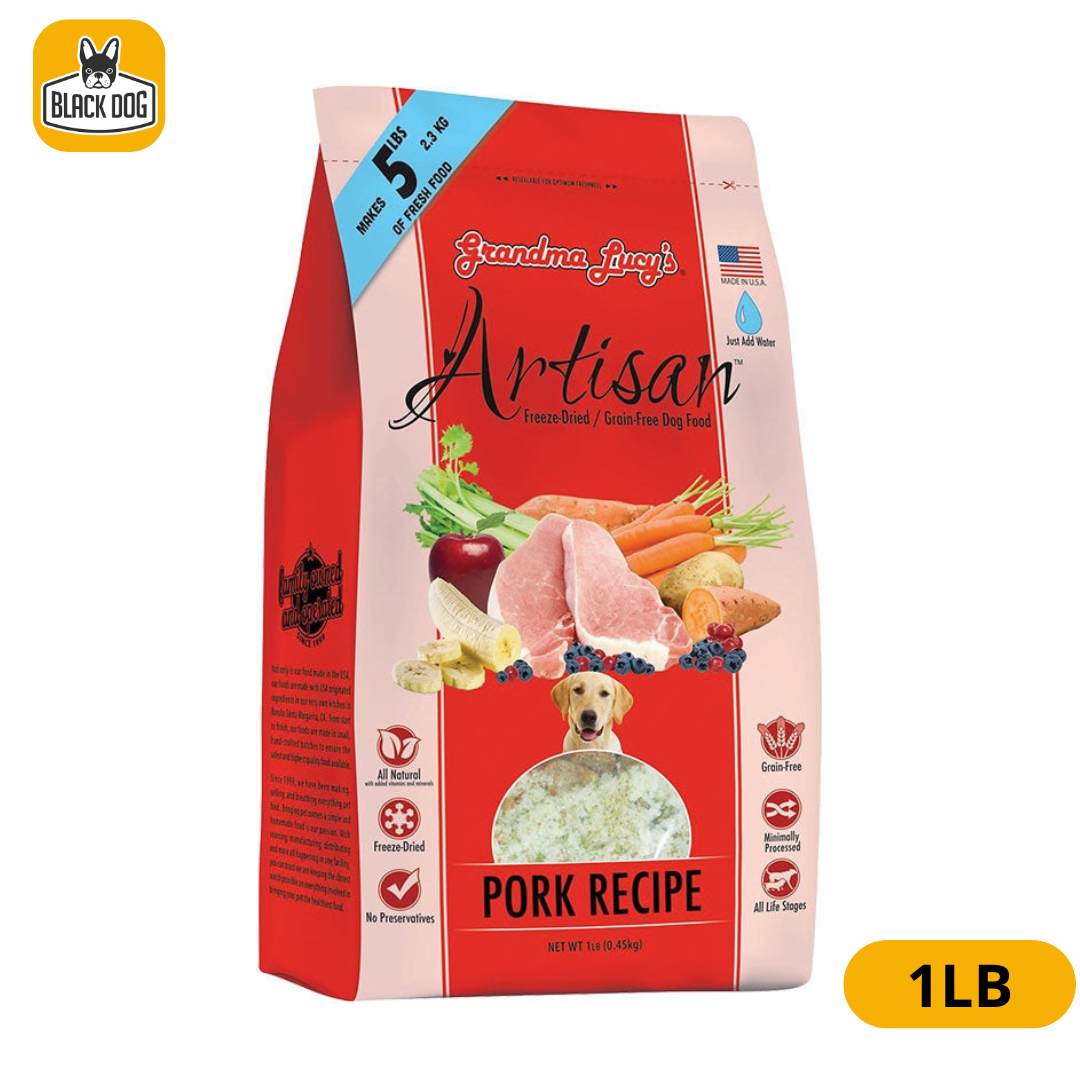 GL ARTISAN PORK RECIPE DOG FOOD 1 LB - Black Dog Panamá