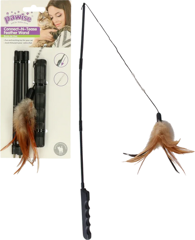 Connect-N-Tease Feather Wand - Black Dog Panamá