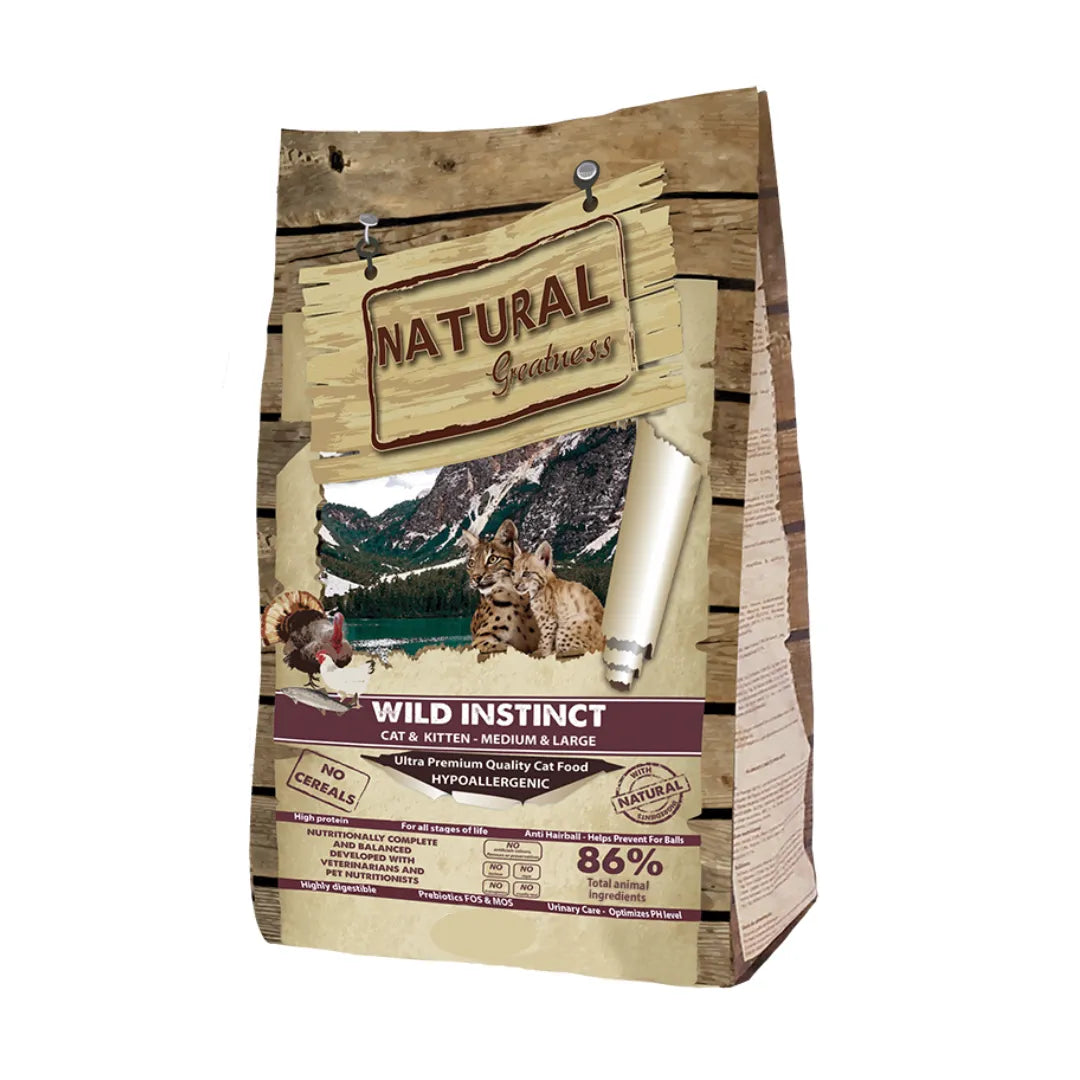 RECETA CAT WILD INSTINCT NG MEDIUM LARGE 2 KG - Black Dog Panamá