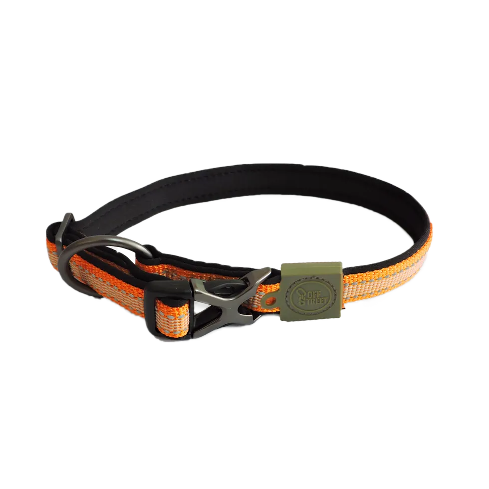 DOG COLLAR - TANGERINE-S - Black Dog Panamá