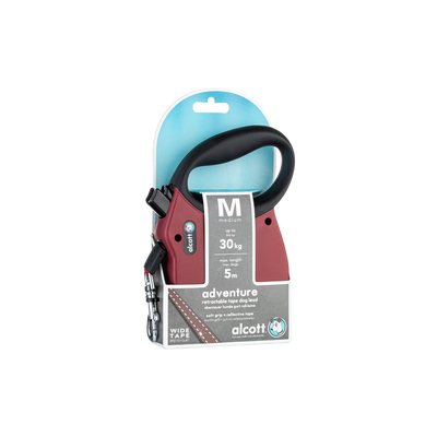 Alcott Adventure Retractable Leash Roja – M