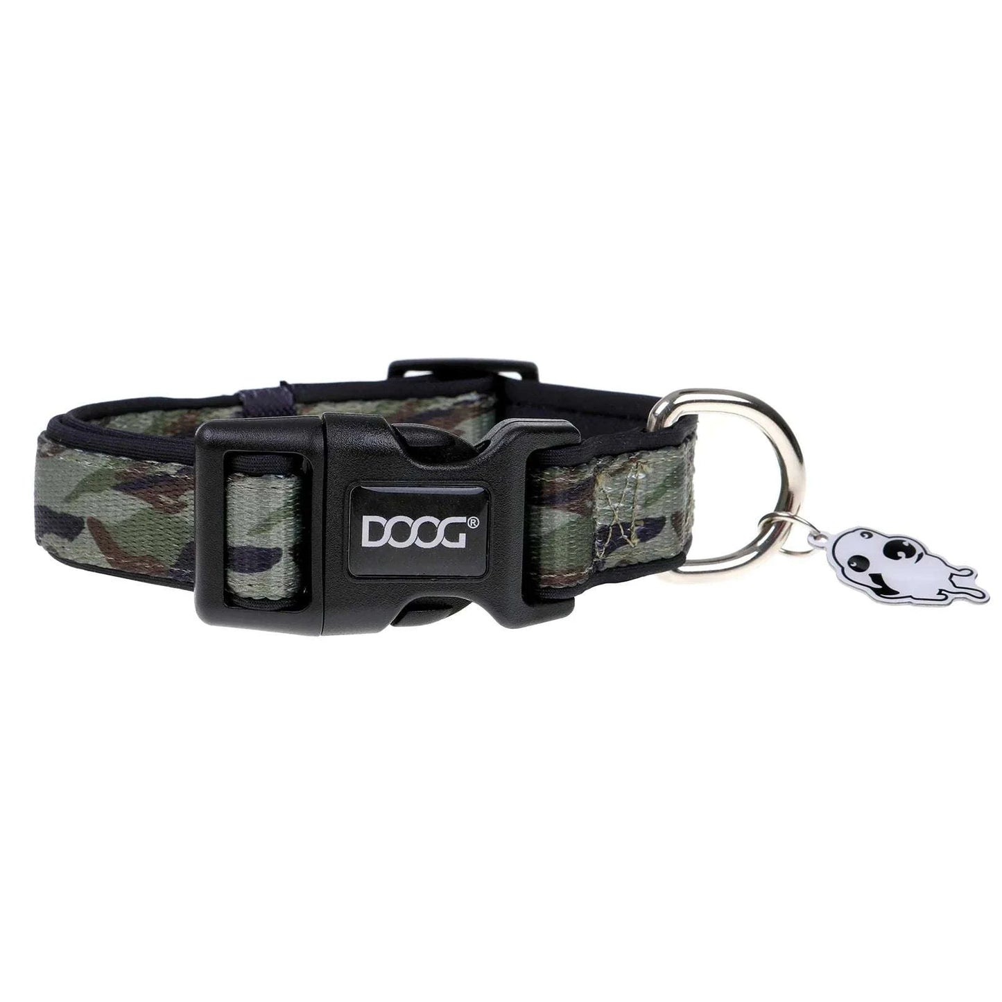 DOOG Neoprene Dog Collar BRUISER - Large - Black Dog Panamá