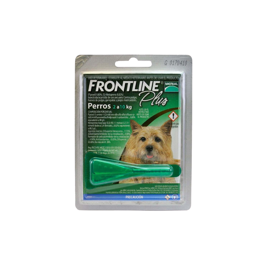 Frontline Plus Pipeta Antiparasitaria – Hasta 10 kg