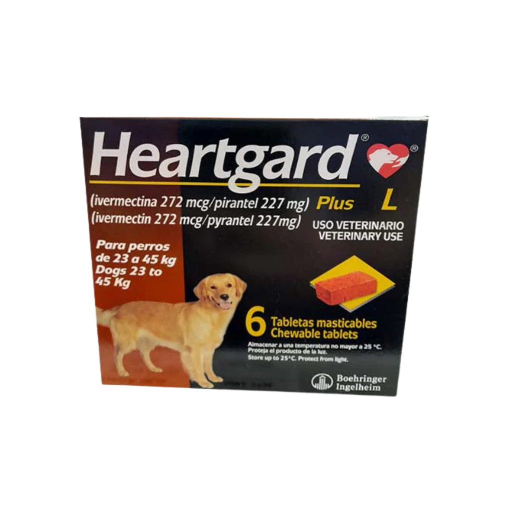 Heartgard Plus L Tableta Antiparasitaria – 23-45 kg