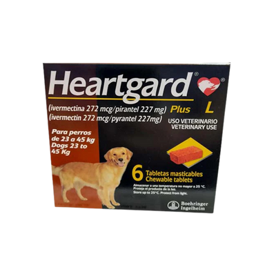 Heartgard Plus L Tableta Antiparasitaria – 23-45 kg