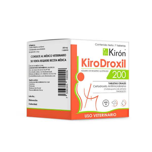 KIRODROXIL 200 - CEFALOSPORINA 1RA GEN. - Black Dog Panamá