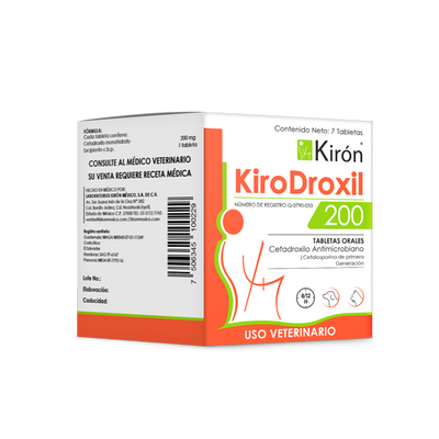 KIRODROXIL 200 - CEFALOSPORINA 1RA GEN. - Black Dog Panamá