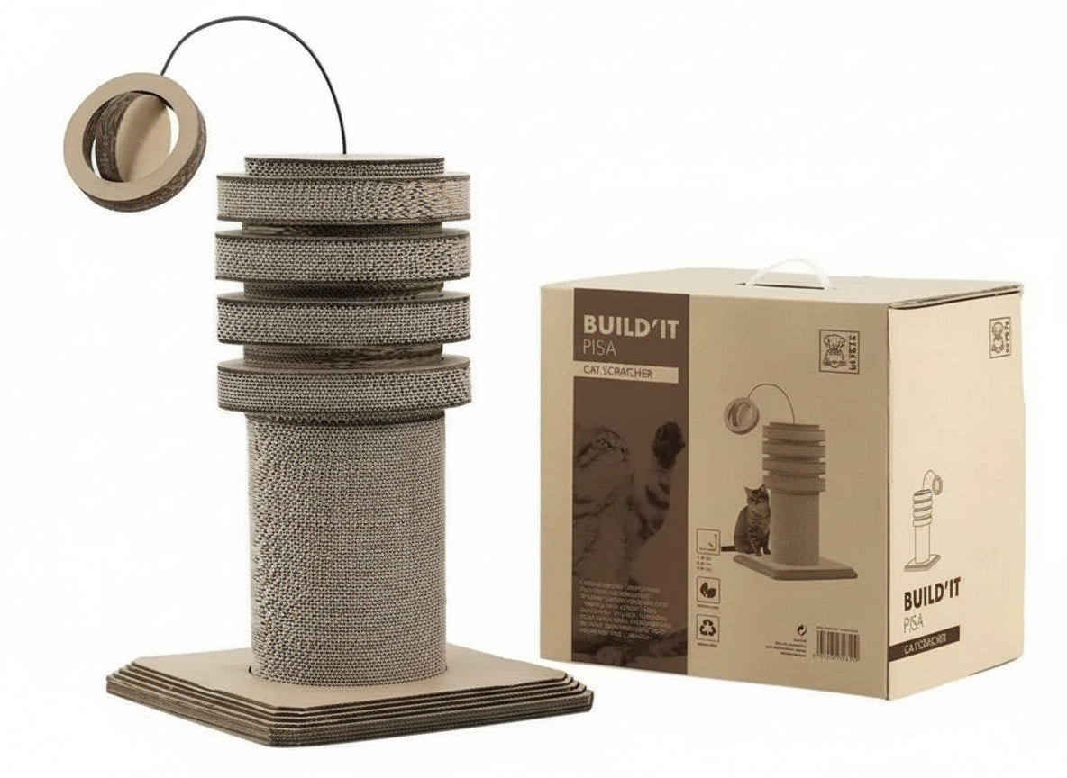 BUILD'IT PISA Cat Scratcher - Black Dog Panamá