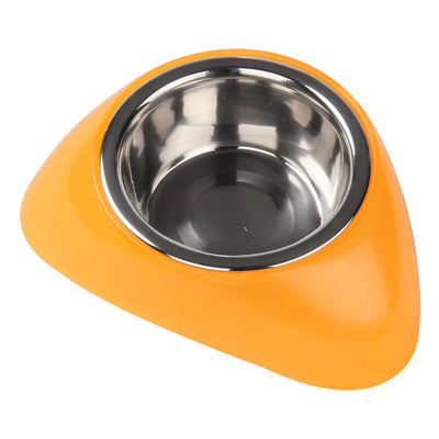 Plato de Acero Inoxidable con Base Plástica L – 350ML - Black Dog Panamá