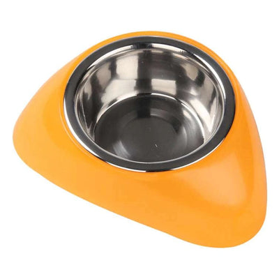 Plato de Acero Inoxidable con Base Plástica L – 350ML - Black Dog Panamá