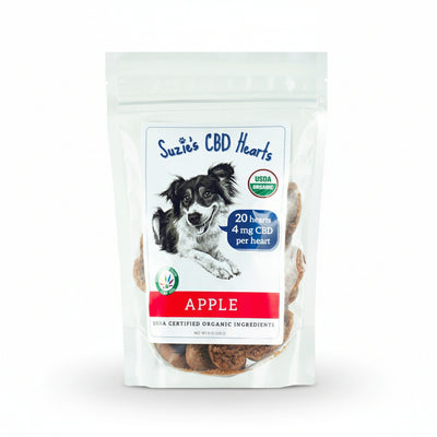 Suzie's Apple CBD Treat Premios de Manzana con CBD para Perros – 4 oz