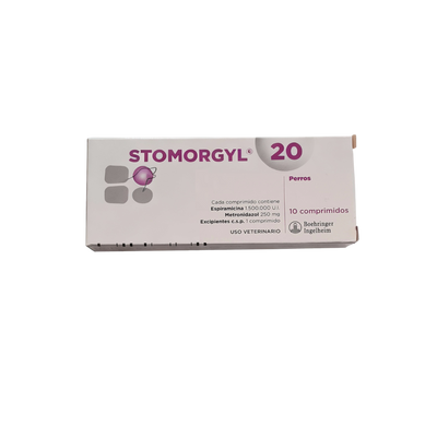 Stomorgyl 20 Antibiótico – 10 Comprimidos