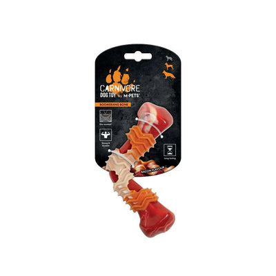 MPets Carnivore Boomerang Bone Sabor Tocino – 17.8 x 9.3 x 4.1 cm Black Dog Panamá