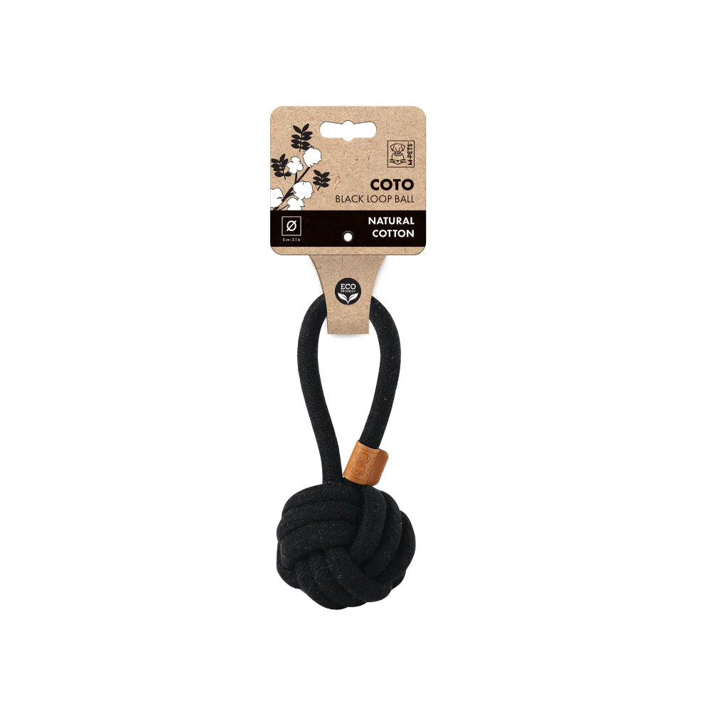 COTO Black Loop Ball 8 cm - Black Dog Panamá