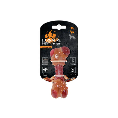 CARNIVORE Dog Toy Savoury bone - bacon flavour - Black Dog Panamá