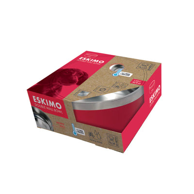 ESKIMO Double Wall Bowl 1.25 L - Red - Black Dog Panamá