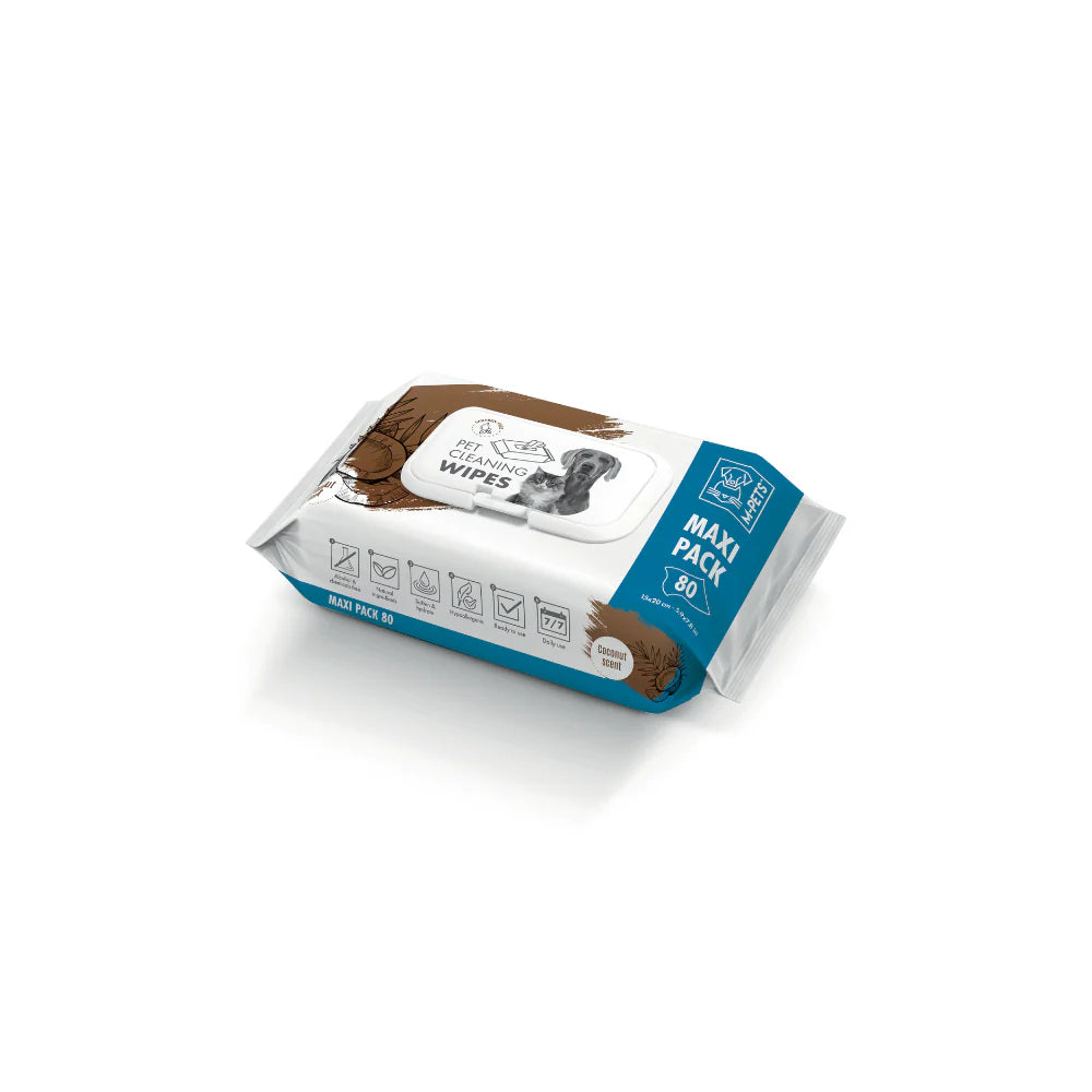 MPets Pet Cleaning Wipes Coconut 20x15cm 80pcs | Black Dog Panamá