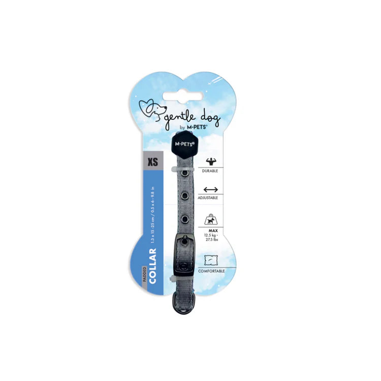 GENTLE DOG Padded Collar S Blue - Black Dog Panamá