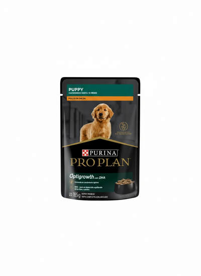 PP PUPPY DOG OPTIGROWTH POLLO EN SALSA 24X85G - Black Dog Panamá