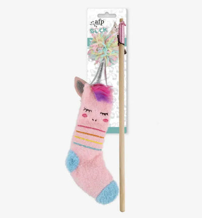 AFP CAT TOY SOCK CUDDLE WAND TOY - Black Dog Panamá