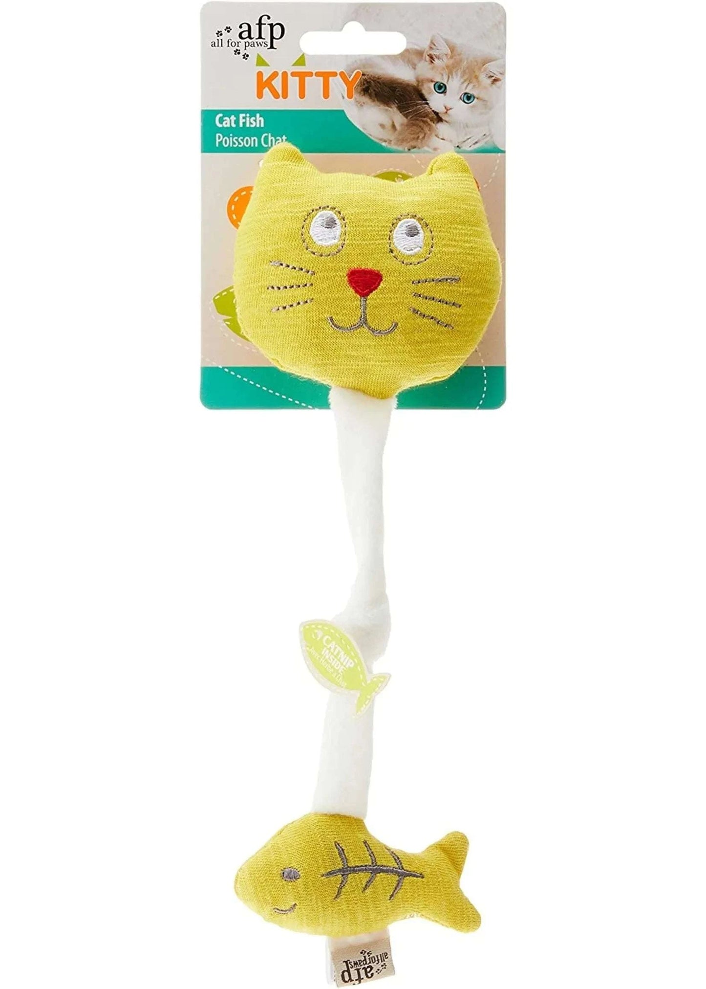 AFP CAT TOY YELLOW FISH - Black Dog Panamá