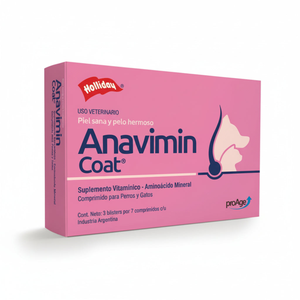 Anavimin Coat Suplemento Piel y Pelaje – 21 Comprimidos