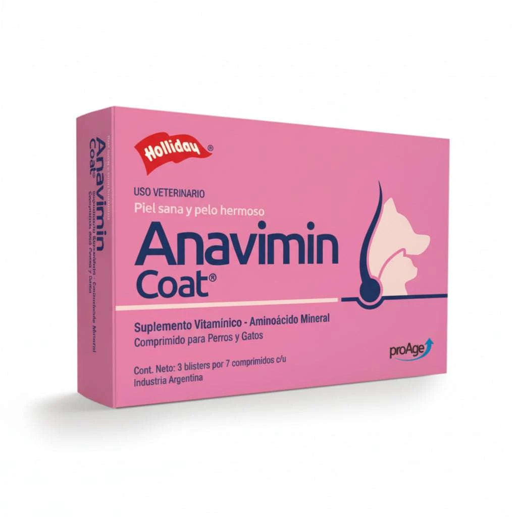 Anavimin Coat Suplemento Piel y Pelaje – 21 Comprimidos Black Dog Panamá