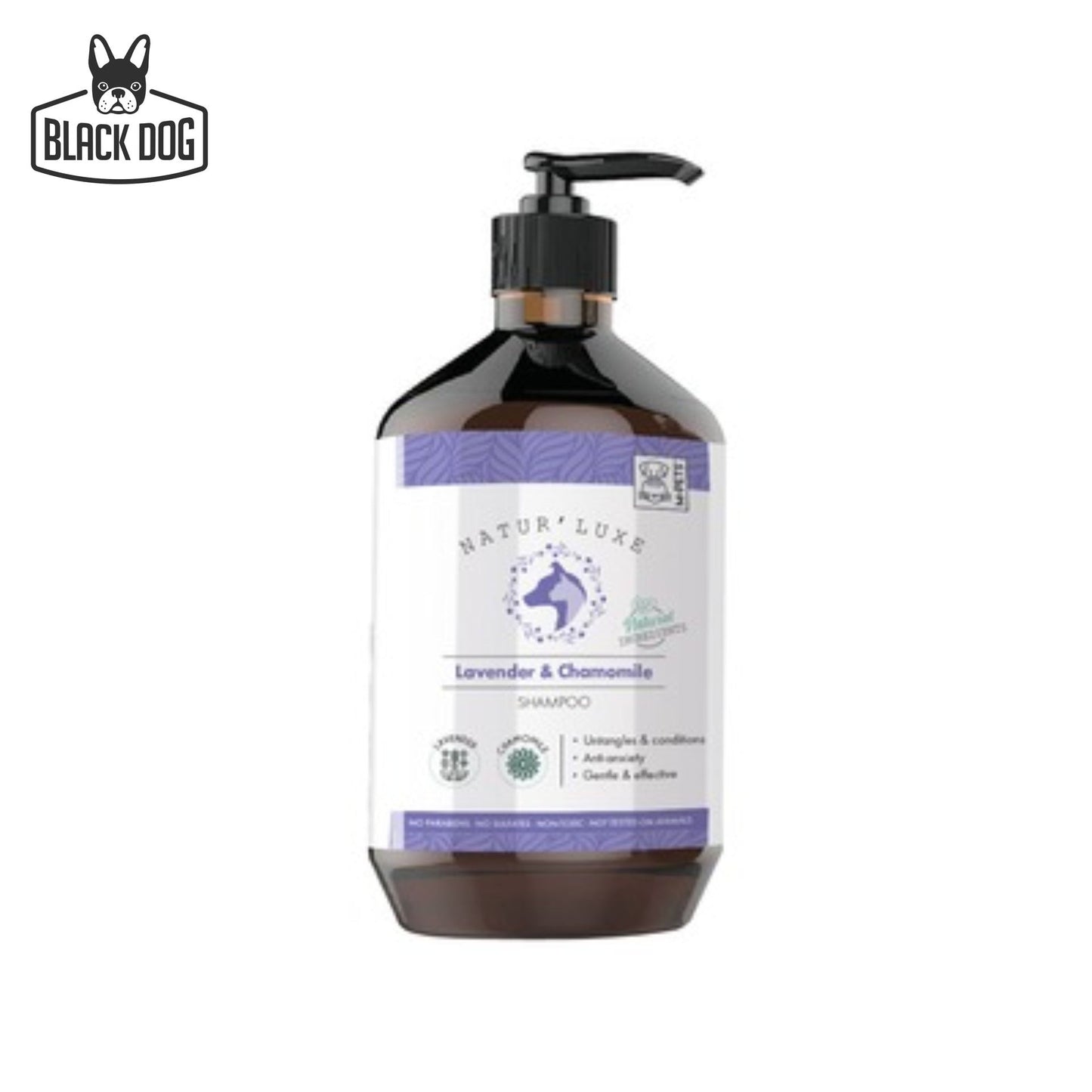 NATUR'LUXE Lavender & Chamomile Shampoo - 500 ml - Black Dog Panamá